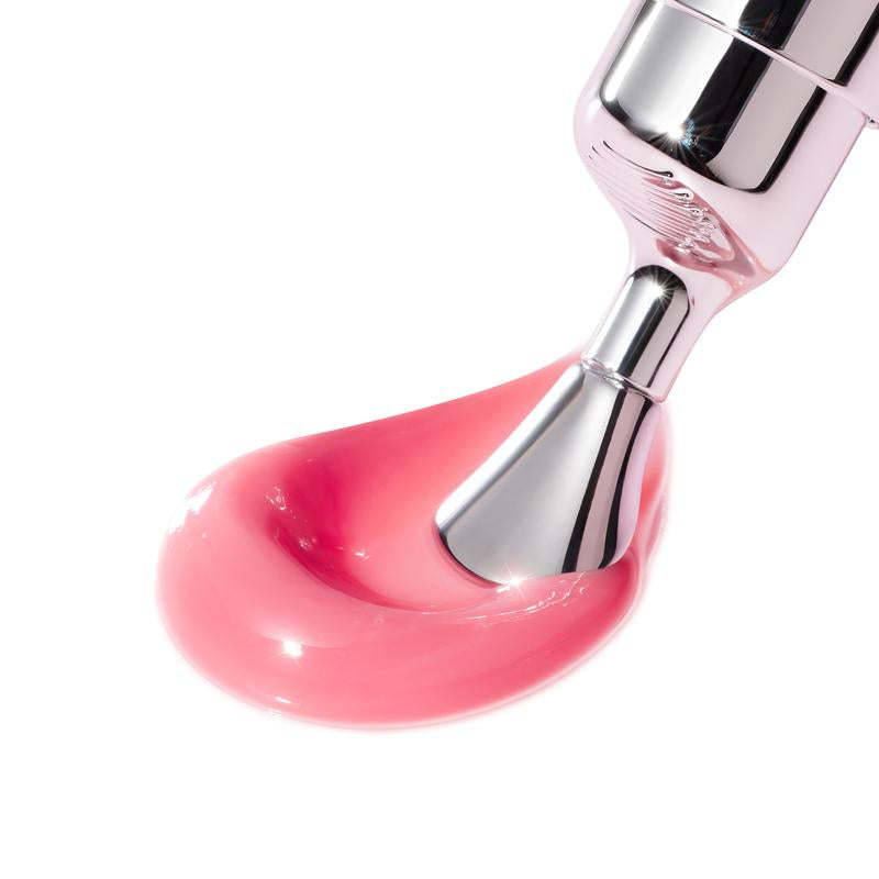 【Opening Promo !】SKINTIFIC Hydrating Brightening Lip Serum with Hyaluronic Acid & Peptide for Radiant Lips Gentle Glossy Korean Beauty Makeup Balm Shea Smooth Moisture with Cooling Metal Roller Applicator